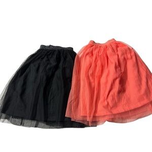 Spotted Zebra NWOT - Girls 2pc. Bundle Tulle Cotton Skirts Sz. 14/16